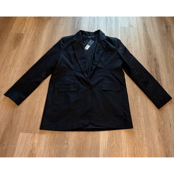 Lioness Jackets & Blazers - Lioness Olympia Blazer Dress Noir Black Oversized Single Button XL AU14 NWT